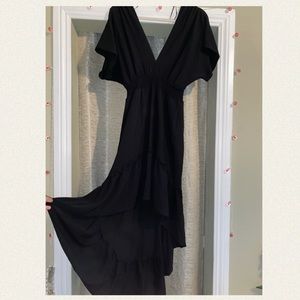Long Black Mermaid Dress